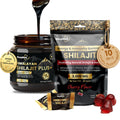 BeepWell Shilajit Resin & Gummies Combo – Fulvic Acid + Ayurvedic Blend – 50g Resin (50 Servings) & 60 Gummies – For Men & Women